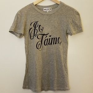 WILDFOX Je T'aime Tee